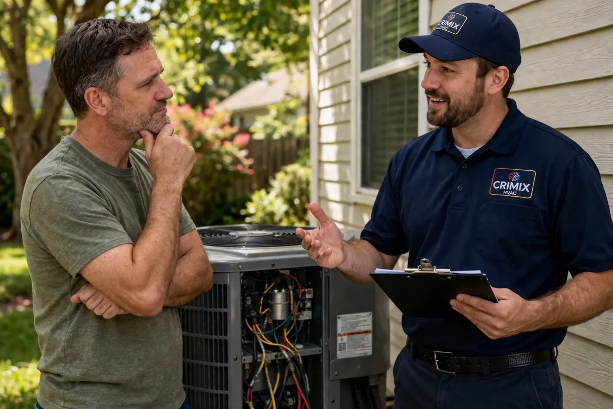 Homeowner considering whether to repair or replace an air conditioning system